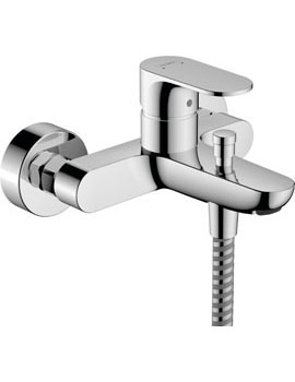 Rebris S Single lever bath mixer for exposed installation with 2 flow rates Chrome - 72443000