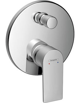 Hansgrohe Rebris E Single lever bath mixer for concealed installation with integrated security combination acc