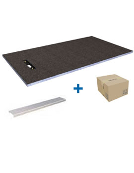 Abacus Elements Linear Drain Level Tray Kits - 1600 x 900mm End