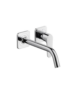 Axor Axor Citterio M concealed wall-mounted single lever basin mixer with escutcheons projectio