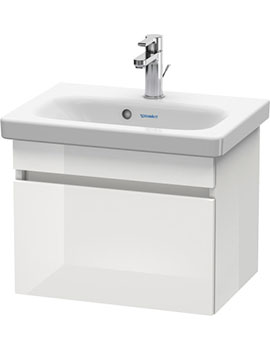 DuraStyle Compact 550 White High Gloss Furniture Pack With Tap, Mirror and Accessories