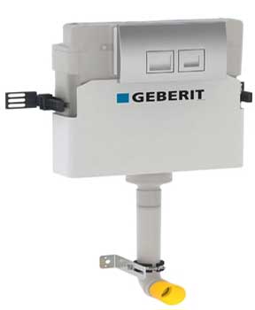 Geberit Delta 12cm Concealed Dual Flush Cistern - 109105001