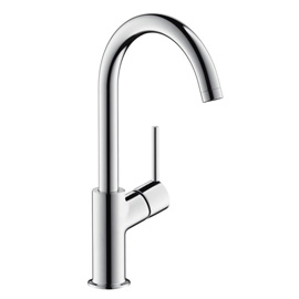 Hansgrohe Talis single lever basin mixer 210 with 120 swivel spout with push-open waste set 3208200