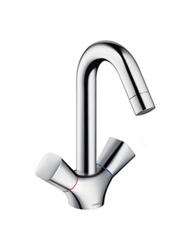Hansgrohe Logis two handle basin mixer with swivel spout without waste set 71221000