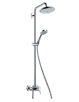 Croma 220 Air 1jet Showerpipe With Single Lever Mixer - 27222000