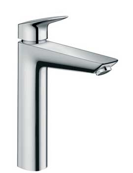 Hansgrohe Logis single lever basin mixer 190 with waste set (ceramic cartridge with 2 flow rates) - 
