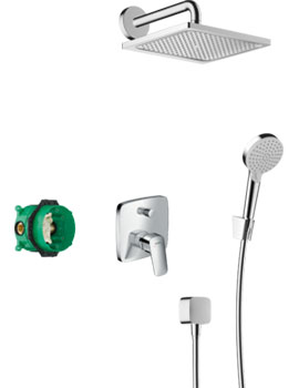 Crometta E Shower System 240 1jet With Manual Mixer - 27957000