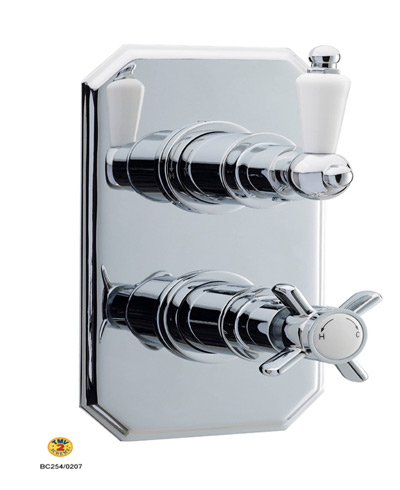 Beaumont Traditional Twin Concealed Thermostatic Valve