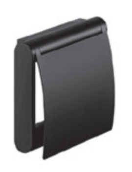 Plan Toilet Paper Holder with Lid in Black - 14960370000