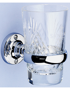 Silverdale Traditional Berkeley Tumbler Holder and Glass Tumbler