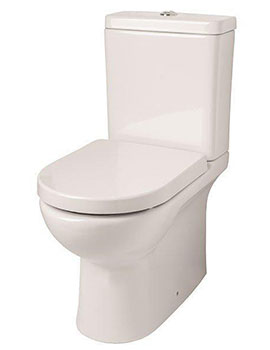 Sheths Tria Rimless Close Couple Toilet Complete with Soft Close Seat