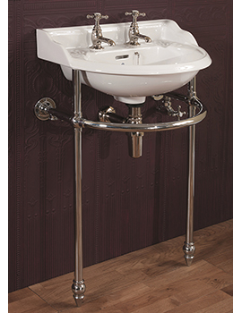 Victorian 530mm Wash Basin With Stand and Towel Rail