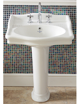 Silverdale Hillingdon 650mm Console Basin With 3 Tap Holes