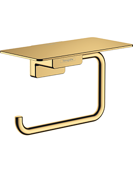 HG AddStoris roll holder with shelf PGO Polished Gold Optic - 41772990