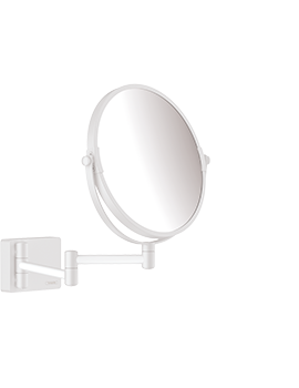 HG AddStoris shaving mirror MW Matt White - 41791700