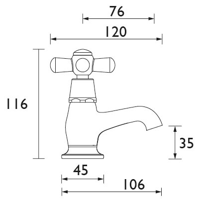 Heritage Loxleigh / Rhyland Basin Pillar Taps