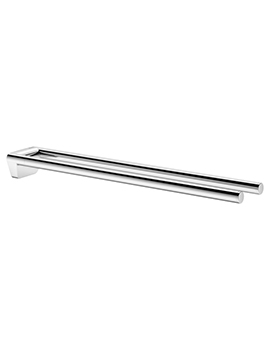 Keuco Reva 450mm Double Fixed Towel Holder - 12818