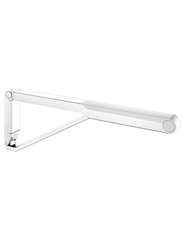 Keuco Axess Drop-down Supporting Rail 700mm Bottom White - 35003