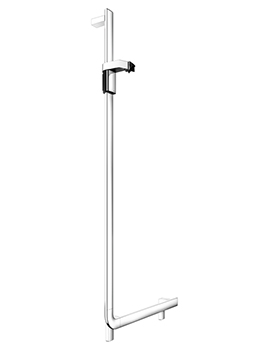 Keuco Axess Angle Bar 90 LH With Shower Rail - 35006