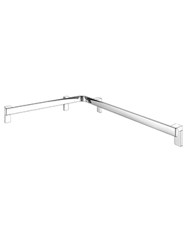 Keuco Axess Corner Rail for Shower/Bath In Chrome - 35011